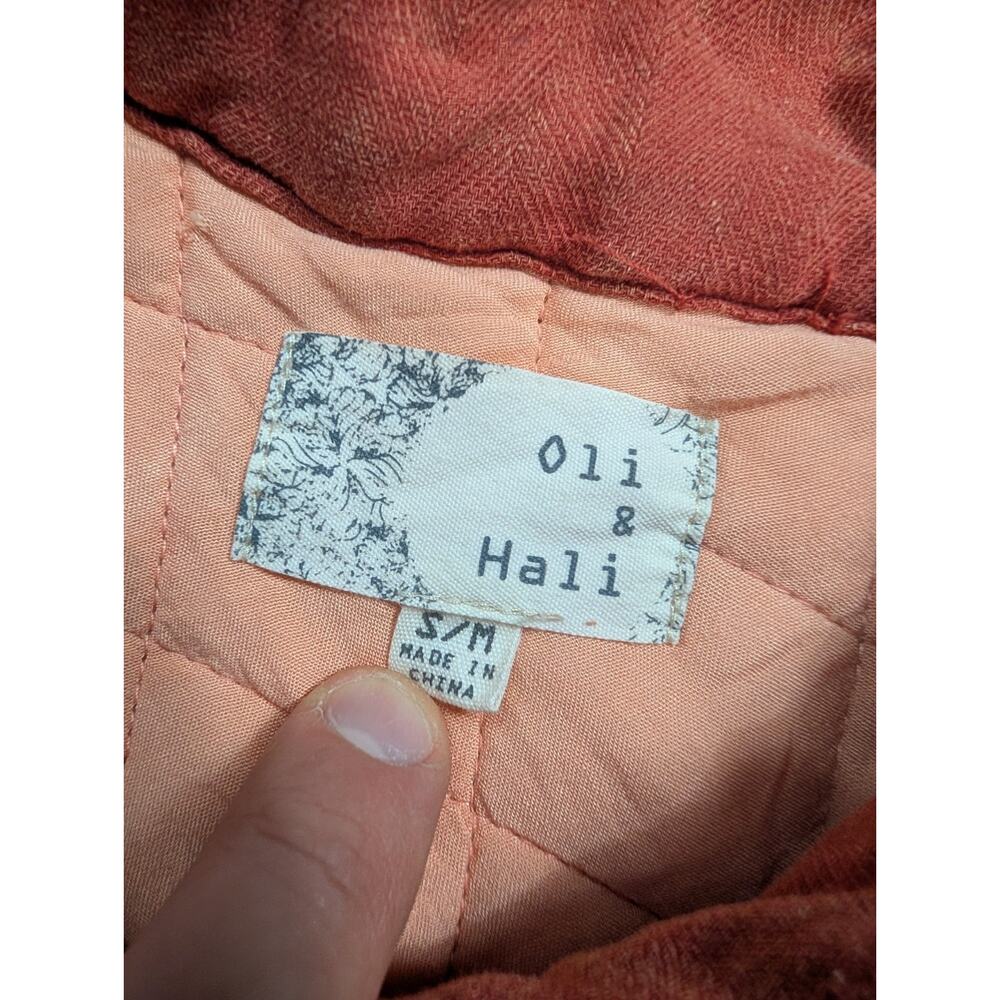 Oli & Hali Women's Patchwork Color Block Snap Jacket Pink Size Small Quilted - Picture 8 of 15